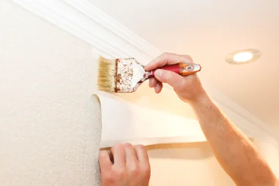 Pose de papier peint à Rolleville — revêtements muraux et toiles de verre